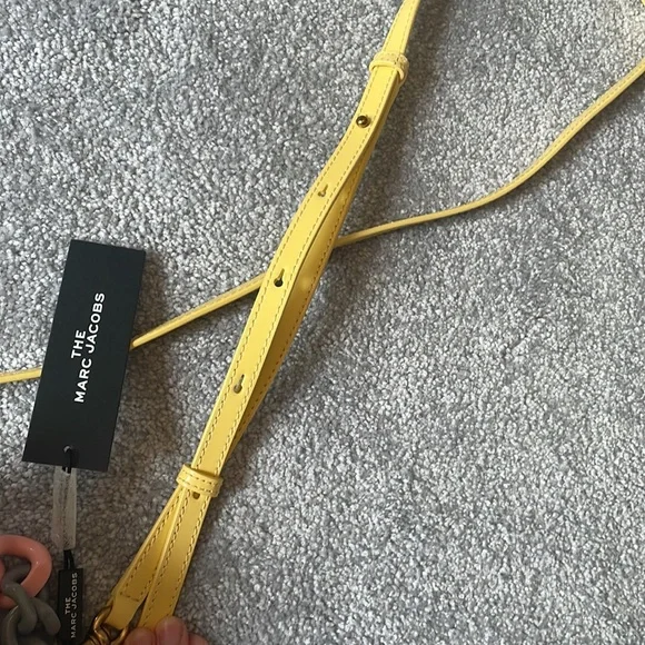 Marc Jacobs The Vanity Peach & Gray Crossbody Bag with Crossbody + Wrist Strap - Picture 11 of 14